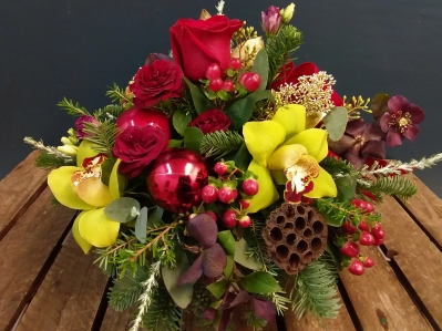 Festive Christmas Hat Box