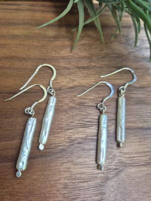 Long Pearl Earrings