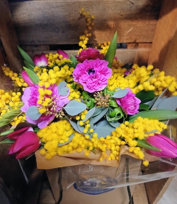 Spring Mimosa Bouquet
