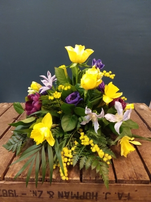 Yellow and Purple Posy