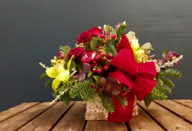 Festive Christmas Hat Box