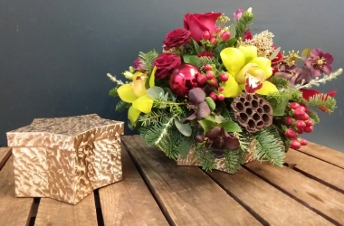 Festive Christmas Hat Box