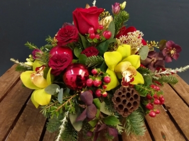 Festive Christmas Hat Box