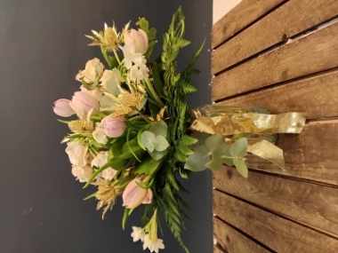 Blush Christmas Vase