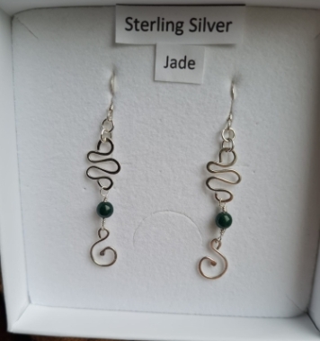 Jade Swirl Earrings