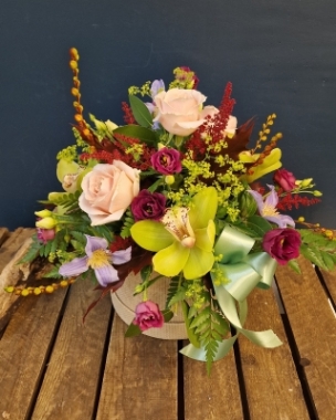 Magenta Fall Hat box