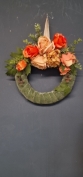Orange and Green Door Wreath