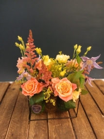 Summer Vintage  Glass Trio of Blooms
