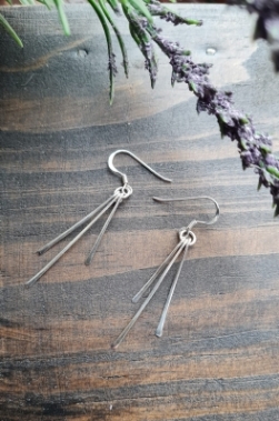 Triple Stranded Earrings